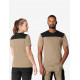 Knut, T-shirt, beige-zwart