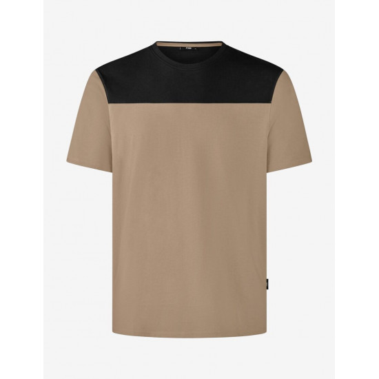 Knut, T-shirt, beige-zwart