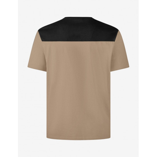 Knut, T-shirt, beige-zwart