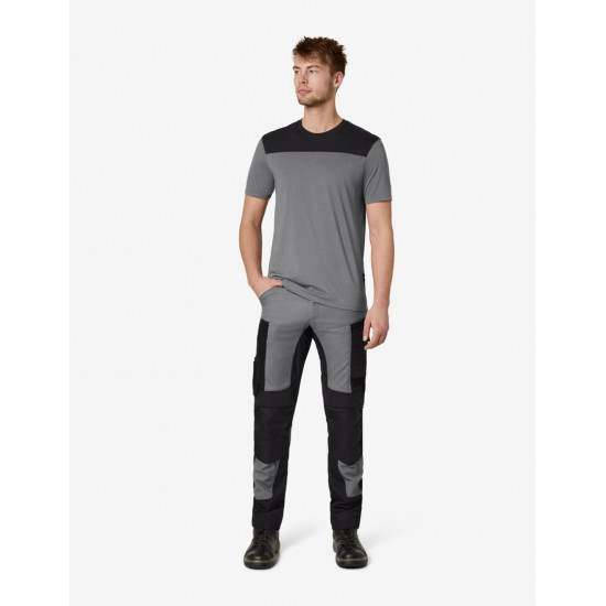 Knut, T-shirt, grijs-zwart