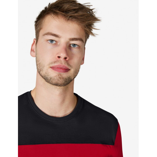 Knut, T-shirt, rood-zwart