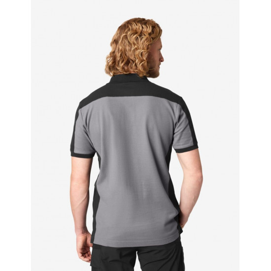 Konrad, poloshirt, grijs-zwart Konrad, poloshirt, grijs-zwart