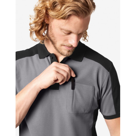Konrad, poloshirt, grijs-zwart Konrad, poloshirt, grijs-zwart