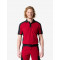 Konrad, poloshirt, rood-zwart