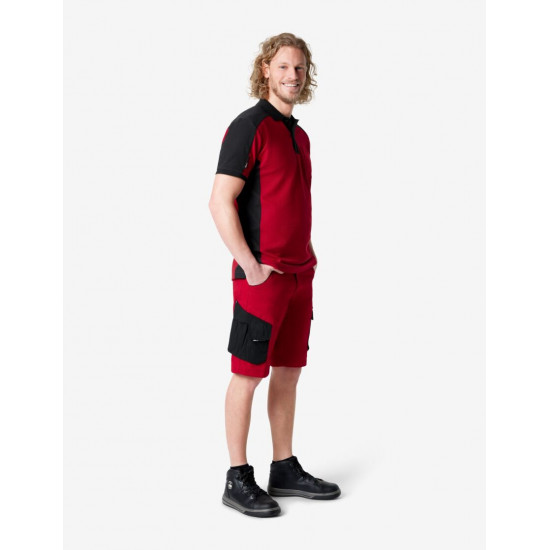Konrad, poloshirt, rood-zwart Konrad, poloshirt, rood-zwart