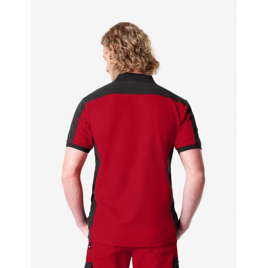 Konrad, poloshirt, rood-zwart Konrad, poloshirt, rood-zwart