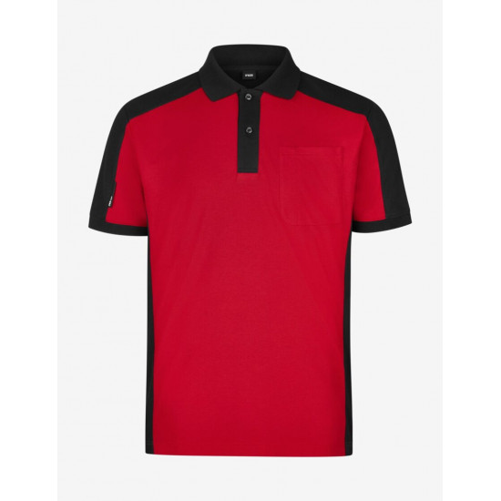 Konrad, poloshirt, rood-zwart Konrad, poloshirt, rood-zwart