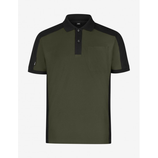 Konrad, poloshirt, olijf-zwart Konrad, poloshirt, olijf-zwart