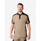 Konrad, poloshirt, beige-zwart Konrad, poloshirt, beige-zwart