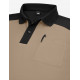 Konrad, poloshirt, beige-zwart Konrad, poloshirt, beige-zwart