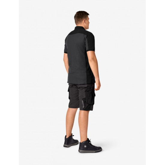 Konrad, poloshirt, antraciet-zwart Konrad, poloshirt, antraciet-zwart