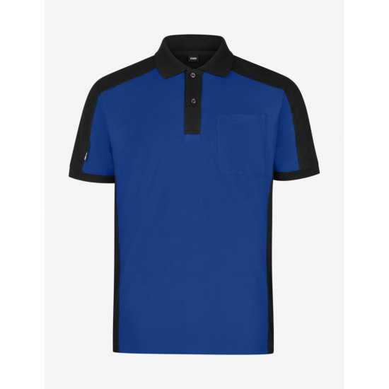 Konrad, poloshirt, korenblauw-zwart Konrad, poloshirt, korenblauw-zwart