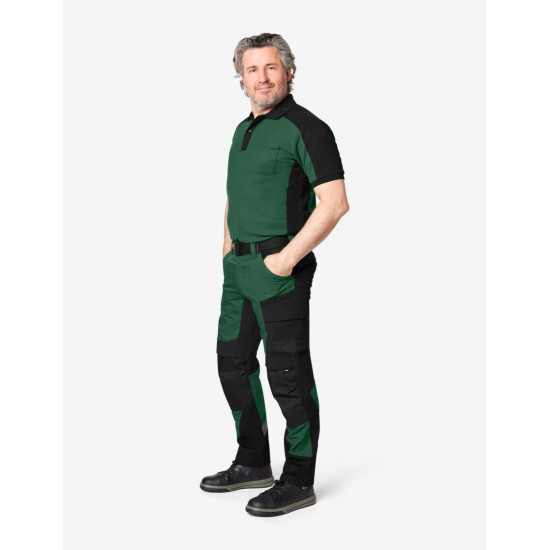 Konrad, poloshirt, groen-zwart Konrad, poloshirt, groen-zwart