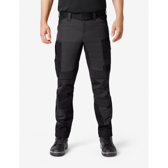 Leo, werkbroek, elastisch, antraciet-zwart