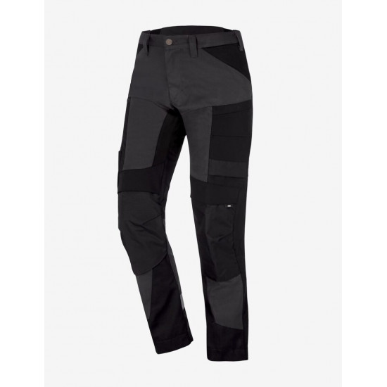 Leo, werkbroek, elastisch, antraciet-zwart