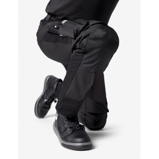 Leo, werkbroek, elastisch, antraciet-zwart