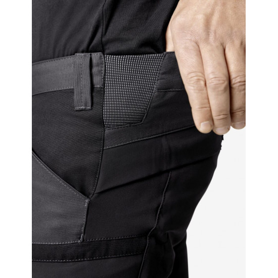 Leo, werkbroek, elastisch, antraciet-zwart