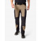 Leo, werkbroek, elastisch, beige-zwart
