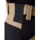 Leo, werkbroek, elastisch, beige-zwart