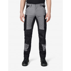 Leo, werkbroek, elastisch, grijs-zwart Leo, werkbroek, elastisch, grijs-zwart