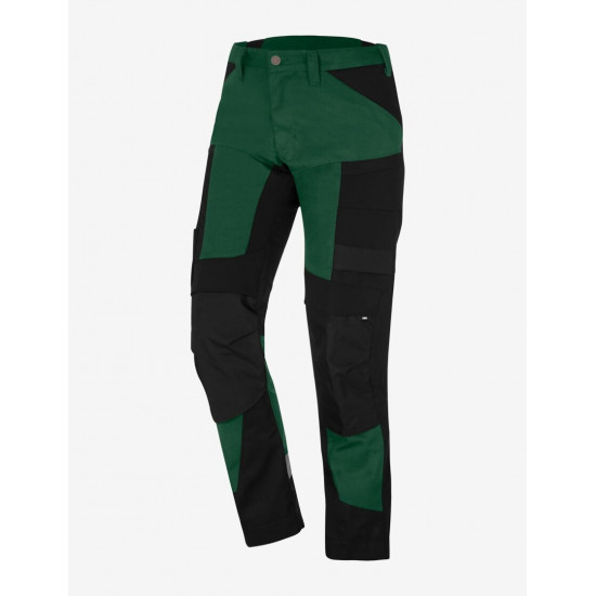 Leo, werkbroek, elastisch, groen-zwart Leo, werkbroek, elastisch, groen-zwart