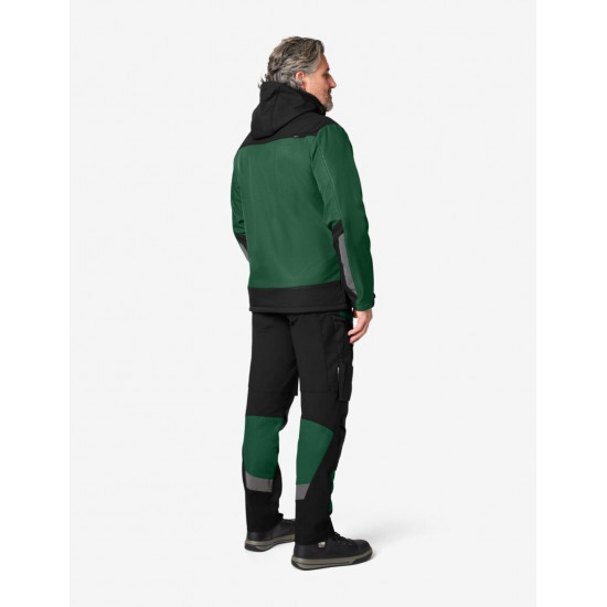 Leo, werkbroek, elastisch, groen-zwart Leo, werkbroek, elastisch, groen-zwart