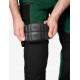 Leo, werkbroek, elastisch, groen-zwart Leo, werkbroek, elastisch, groen-zwart