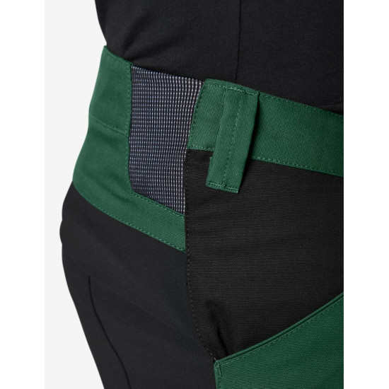 Leo, werkbroek, elastisch, groen-zwart Leo, werkbroek, elastisch, groen-zwart