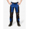 Leo, werkbroek, elastisch, korenblauw-zwart