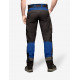 Leo, werkbroek, elastisch, korenblauw-zwart