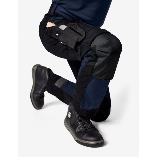 Leo, werkbroek, elastisch, marine-zwart Leo, werkbroek, elastisch, marine-zwart
