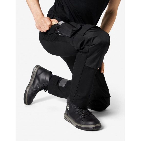 Leo, werkbroek, elastisch, zwart Leo, werkbroek, elastisch, zwart