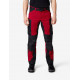 Leo, werkbroek, elastisch, rood-zwart Leo, werkbroek, elastisch, rood-zwart