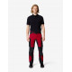 Leo, werkbroek, elastisch, rood-zwart Leo, werkbroek, elastisch, rood-zwart