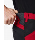 Leo, werkbroek, elastisch, rood-zwart Leo, werkbroek, elastisch, rood-zwart