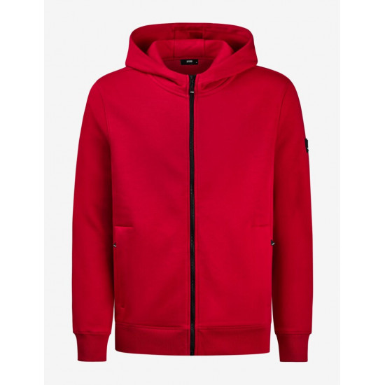 Quentin, sweatjas met capuchon, rood Quentin, sweatjas met capuchon, rood