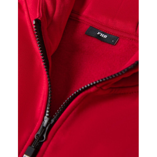 Quentin, sweatjas met capuchon, rood Quentin, sweatjas met capuchon, rood