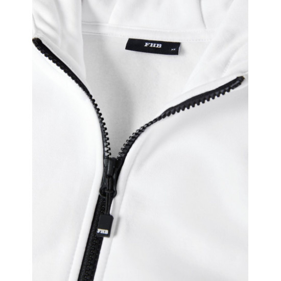 Quentin, sweatjas met capuchon, wit Quentin, sweatjas met capuchon, wit