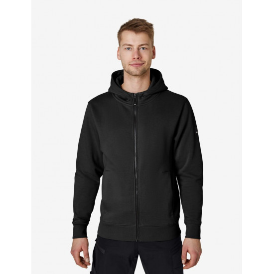 Quentin, sweatjas met capuchon, zwart