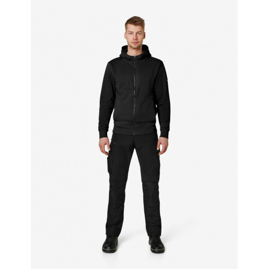 Quentin, sweatjas met capuchon, zwart