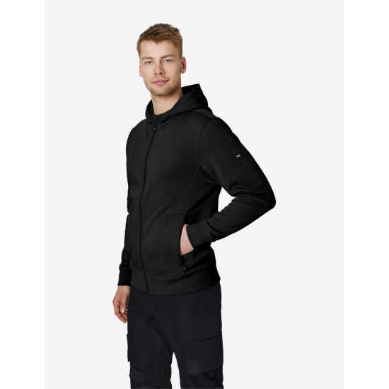 Quentin, sweatjas met capuchon, zwart