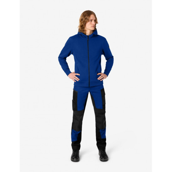 Quentin, sweatjas met capuchon, korenblauw Quentin, sweatjas met capuchon, korenblauw
