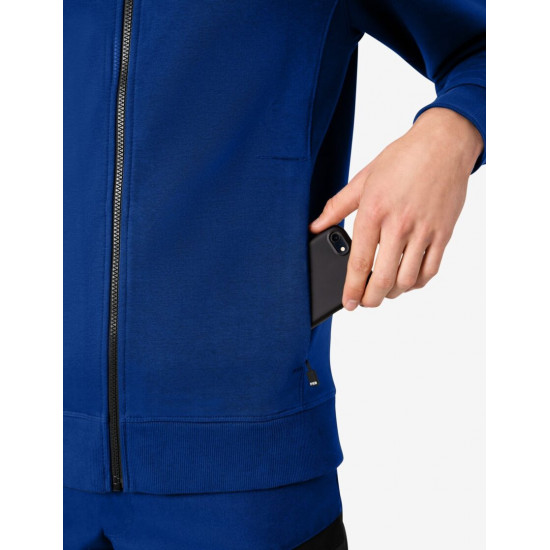 Quentin, sweatjas met capuchon, korenblauw Quentin, sweatjas met capuchon, korenblauw