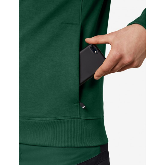 Quentin, sweatjas met capuchon, groen