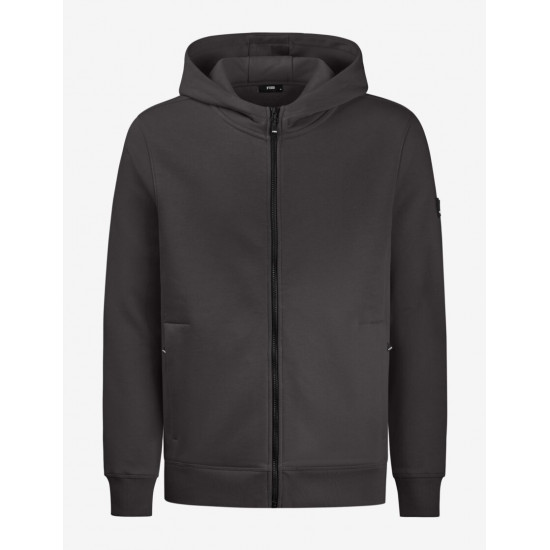 Quentin, sweatjas met capuchon, antraciet