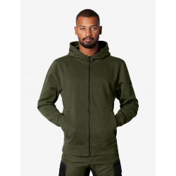 Quentin, sweatjas met capuchon, olijf Quentin, sweatjas met capuchon, olijf