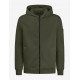 Quentin, sweatjas met capuchon, olijf Quentin, sweatjas met capuchon, olijf