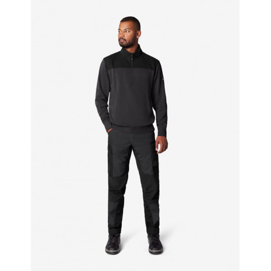 Rob, sweatshirt met rits, antraciet-zwart Rob, sweatshirt met rits, antraciet-zwart