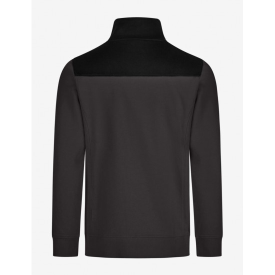 Rob, sweatshirt met rits, antraciet-zwart Rob, sweatshirt met rits, antraciet-zwart