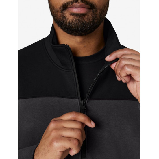 Rob, sweatshirt met rits, antraciet-zwart Rob, sweatshirt met rits, antraciet-zwart